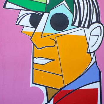 Painting titled "Portrait of Pablo R…" by Gabriele Donelli, Original Artwork, Acrylic