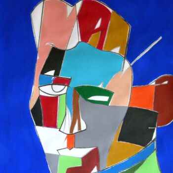 Painting titled "Portrett af Franz K…" by Gabriele Donelli, Original Artwork, Acrylic