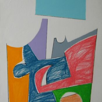 Painting titled "Composizione per "…" by Gabriele Donelli, Original Artwork, Acrylic