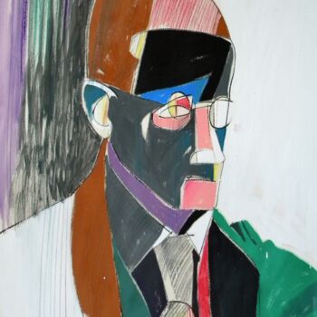 Malerei mit dem Titel "Portrait of James J…" von Gabriele Donelli, Original-Kunstwerk, Acryl