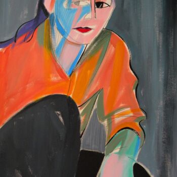 Картина под названием "Portrait of Liliana…" - Gabriele Donelli, Подлинное произведение искусства, Акрил