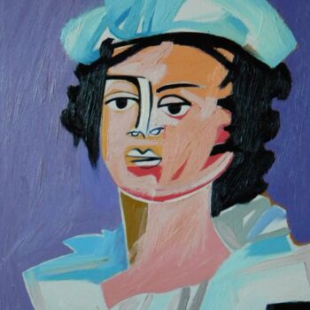 Painting titled "Portrait of Marie L…" by Gabriele Donelli, Original Artwork, Oil