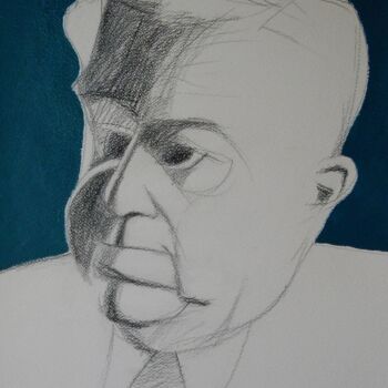 Painting titled "Portrait of Eugenio…" by Gabriele Donelli, Original Artwork, Pencil