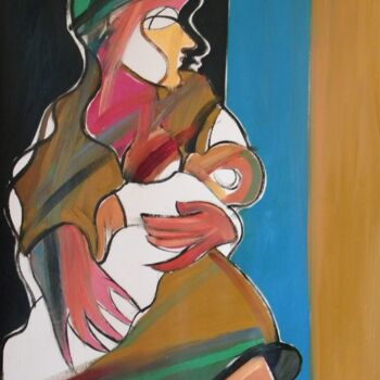 Pintura titulada "Bersalin" por Gabriele Donelli, Obra de arte original, Oleo