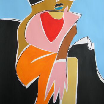 Painting titled "Kiki de Montparnasse" by Gabriele Donelli, Original Artwork, Acrylic