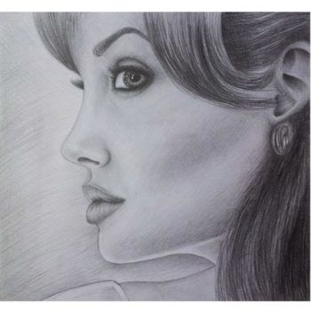 Drawing titled "Angelina" by Gabriele Magrì, Original Artwork, Other