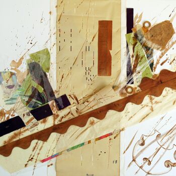 Collages titulada "fuga-80cmx1m.png" por Gabriella Porpora, Obra de arte original
