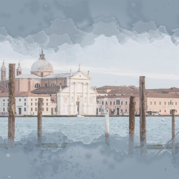 Digital Arts titled "Venise ton pastel" by Gabrielle Baarsch, Original Artwork, Digital Painting