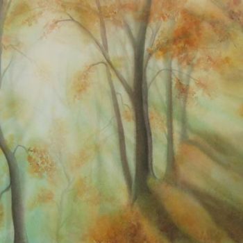 Peinture intitulée "Soleil d'automne 37…" par Gabrielle Artjoy, Œuvre d'art originale