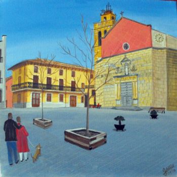 Pintura intitulada "Santa Susana,Vidrer…" por Gabriel Mir, Obras de arte originais