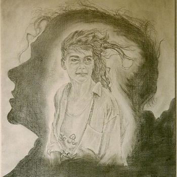 Disegno intitolato "Florence" da Gaby Bourlier, Opera d'arte originale