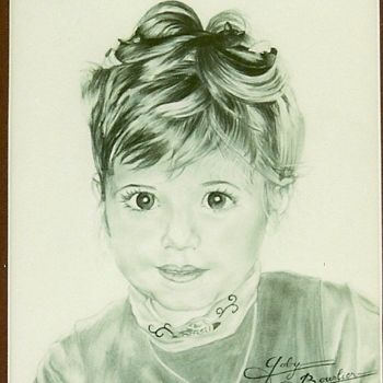 Drawing titled "Clémence" by Gaby Bourlier, Original Artwork