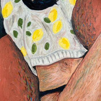 Картина под названием "Lemon" - Gaël Caron, Подлинное произведение искусства, Пастель