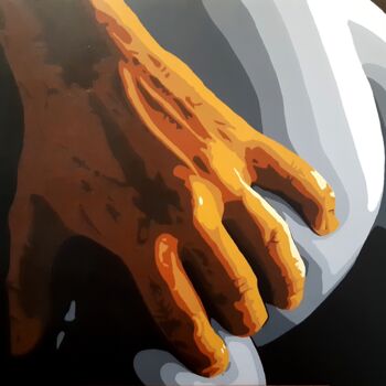 Peinture intitulée "Touch" par Gael-Dwight, Œuvre d'art originale, Acrylique