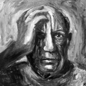 Картина под названием "Picasso" - Gaël Gao, Подлинное произведение искусства, Масло