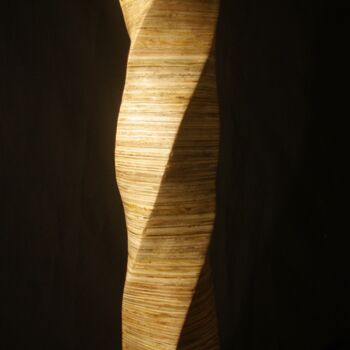 Sculpture titled "Tourmente" by Gaël Maryn, Original Artwork, Wood