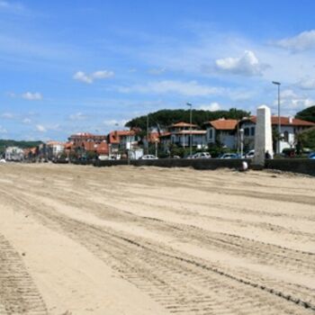 Photography titled "Hendaye la plage" by Gael Couronne, Original Artwork