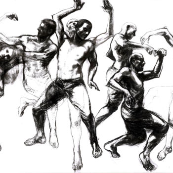 Drawing titled "Danz" by Gaele Flao, Original Artwork