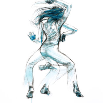 Drawing titled "Dance 1" by Gaele Flao, Original Artwork
