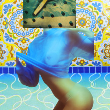 Fotografie mit dem Titel "La sirene" von Gaelle Dechery, Original-Kunstwerk, Manipulierte Fotografie