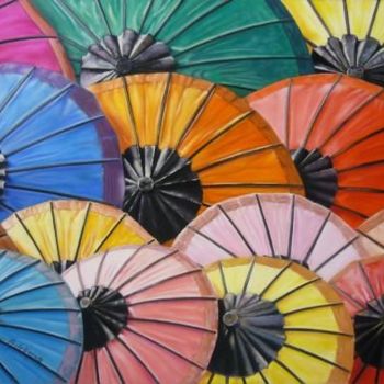 "ombrelles" başlıklı Tablo Gaeng tarafından, Orijinal sanat