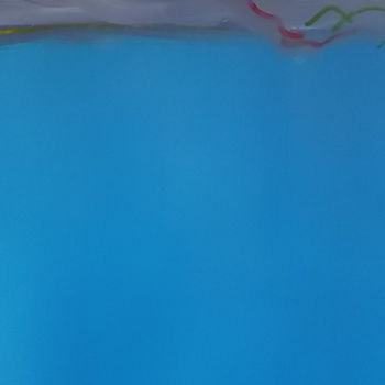Ζωγραφική με τίτλο "Source bleue" από Gaëtan Biard, Αυθεντικά έργα τέχνης, Λάδι