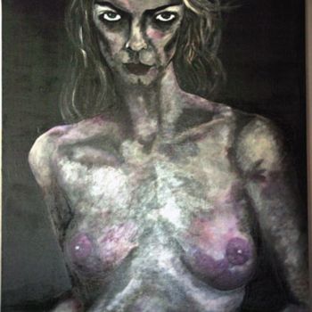 Painting titled "ANOREXIE" by Dupuis Gaetan, Original Artwork