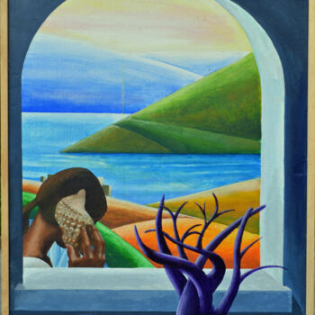 Painting titled "IL SUONO DEL MARE" by Gaetano Ligrani (Gali), Original Artwork, Acrylic