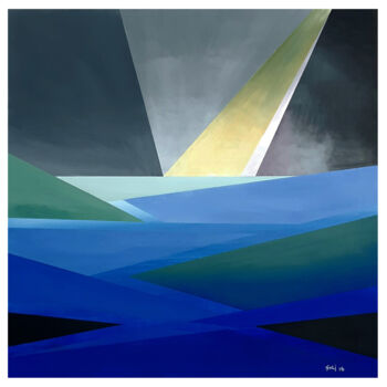 Malarstwo zatytułowany „Aurora boreale” autorstwa Gaetano Ligrani (Gali), Oryginalna praca, Akryl