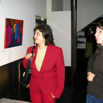 Pittura intitolato "Susana Bonnet y Ani…" da Oscar Gagliano, Opera d'arte originale