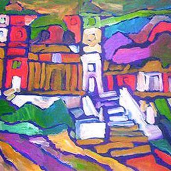 Malerei mit dem Titel "Cordoba" von Oscar Gagliano, Original-Kunstwerk, Acryl