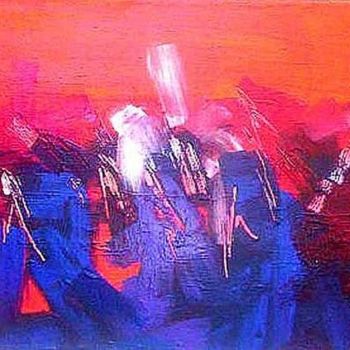 Pittura intitolato "caos" da Oscar Gagliano, Opera d'arte originale, Acrilico