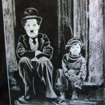 Ζωγραφική με τίτλο "Charlie Chaplin  da…" από Gagui74, Αυθεντικά έργα τέχνης