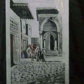 Peinture intitulée "rue de tunis" par Gagui74, Œuvre d'art originale