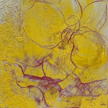 Malarstwo zatytułowany „Yellow Orchids #2” autorstwa Gaia Starace, Oryginalna praca, Olej