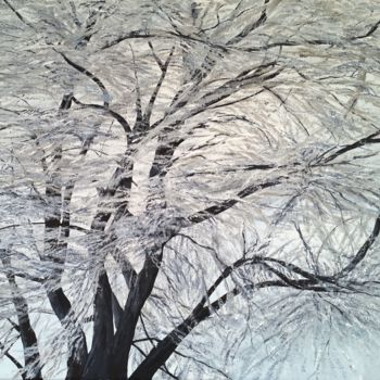 Peinture intitulée "Tonalité hivernale" par Gaïdg, Œuvre d'art originale, Acrylique Monté sur Châssis en bois