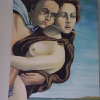 제목이 "botticelli angels"인 미술작품 Gail Collins로, 원작, 기름