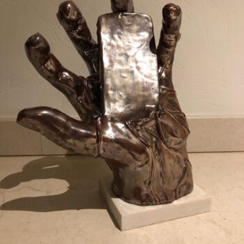 Sculptuur getiteld "Évolution" door Galadriel, Origineel Kunstwerk, Keramiek