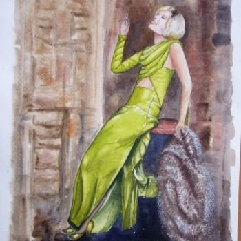 Painting titled "Belle" by Jeangal, Original Artwork
