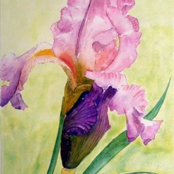 Painting titled "Iris 5" by Jeangal, Original Artwork