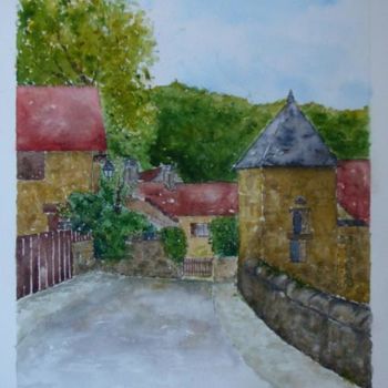 Painting titled "Saint-Amand-de-Coly…" by Jeangal, Original Artwork