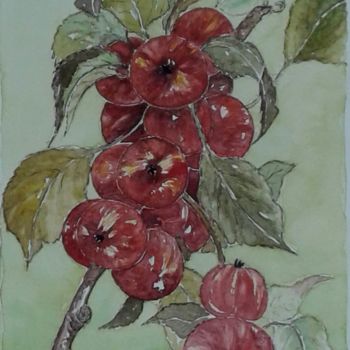 Pintura titulada "Pommes 3" por Jeangal, Obra de arte original