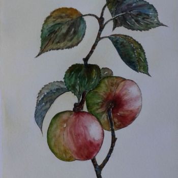 Pintura titulada "Pommes 2" por Jeangal, Obra de arte original