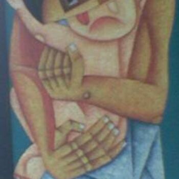 Painting titled "Mother and Child 2" by Juan Miguel Solomon, Original Artwork