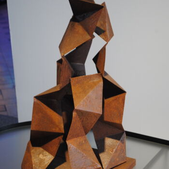 Sculpture titled "La danza de los met…" by Galeria Ia, Original Artwork, Metals