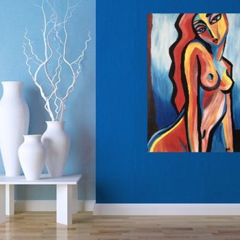 Painting titled "Mila" by Galeria Martin, Original Artwork, Acrylic