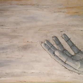 Painting titled "The hand - The mean…" by Galeria Eva-Sas, Original Artwork, Acrylic