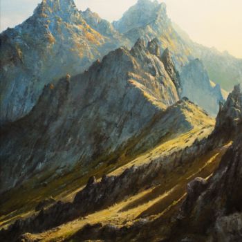 Schilderij getiteld "Tatra Mountains. Po…" door Jacek Paweł Siedlec, Origineel Kunstwerk, Olie