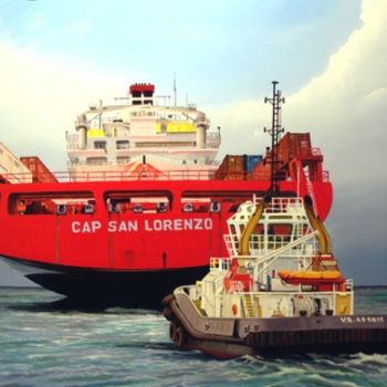 Картина под названием "Cap San Lorenzo" - Didier Derre, Подлинное произведение искусства, Масло