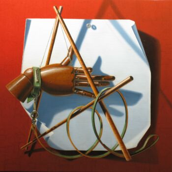 "« Ombre chinoise »" başlıklı Tablo Galerie De  Parrhasios tarafından, Orijinal sanat, Petrol Ahşap Sedye çerçevesi üzerine…
